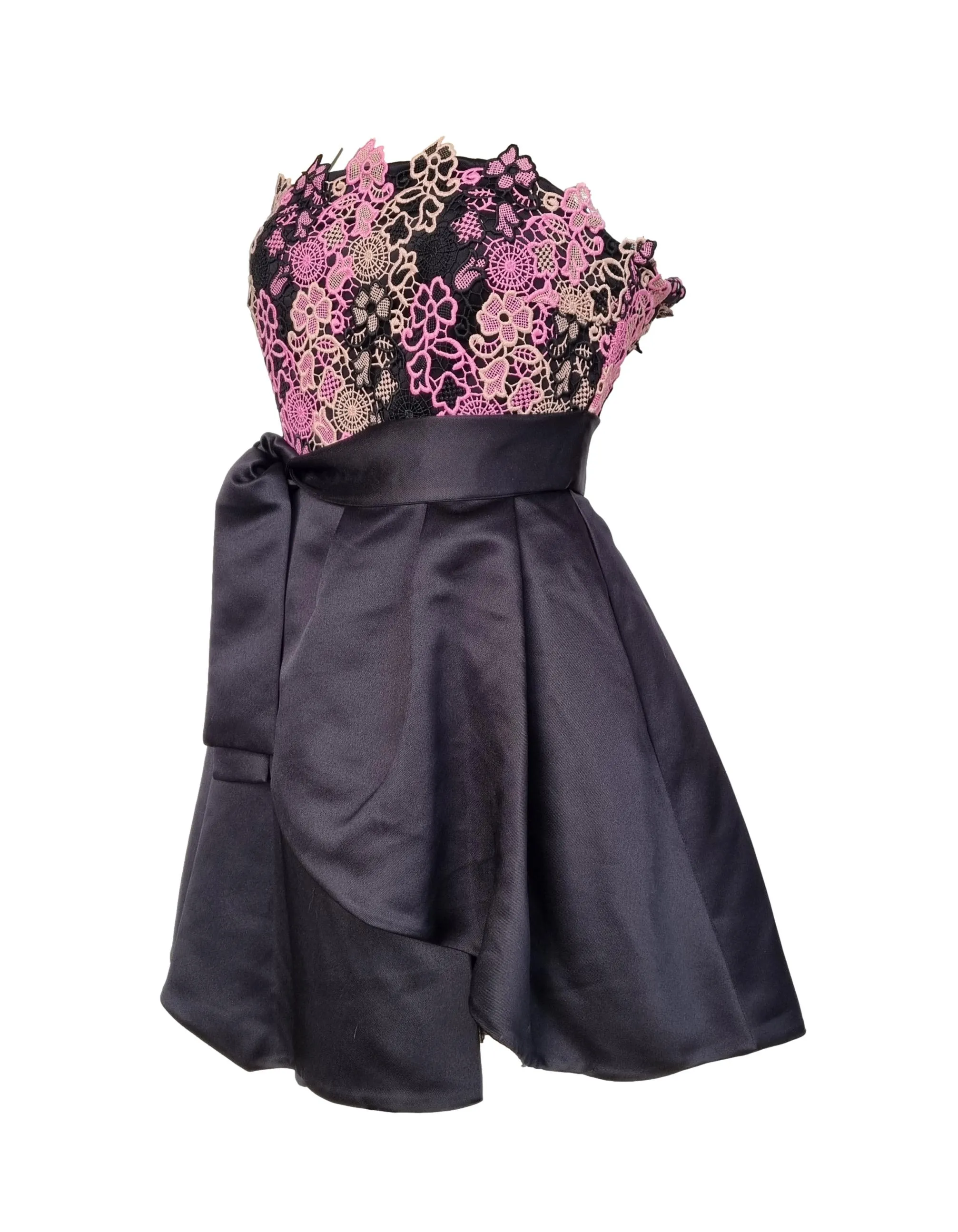 PINKO vestido sirenita vestido de nailon mujer 1B11YL 6079 talla duquesa negro.