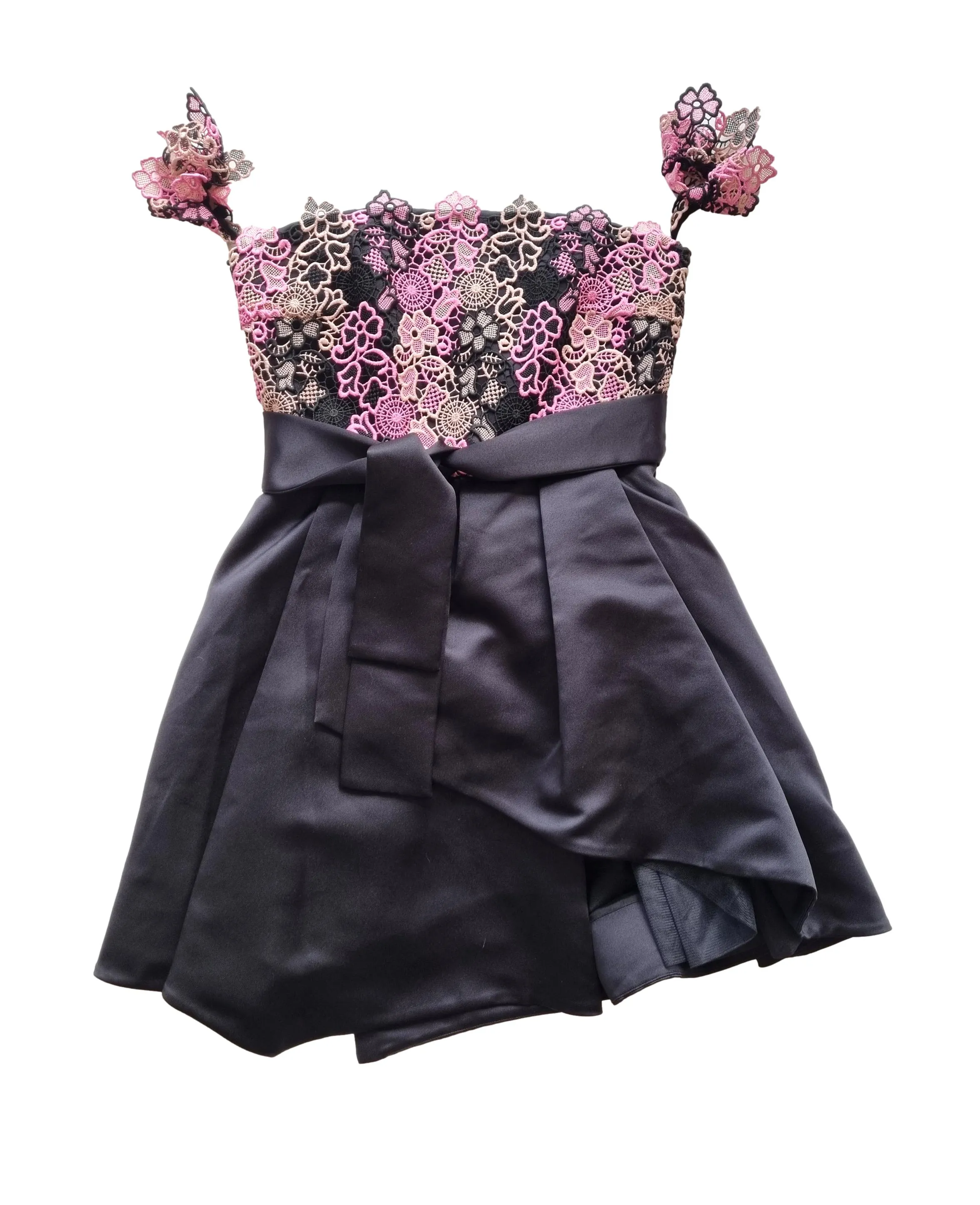 PINKO vestido sirenita vestido de nailon mujer 1B11YL 6079 talla duquesa negro.