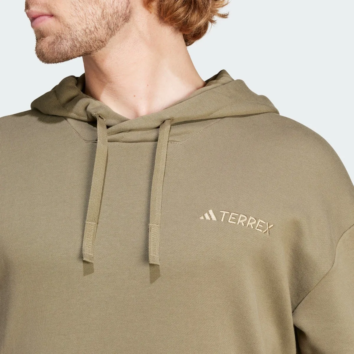 Polerón Outdoor Hombre Adidas Terrex Organiser Logo Café