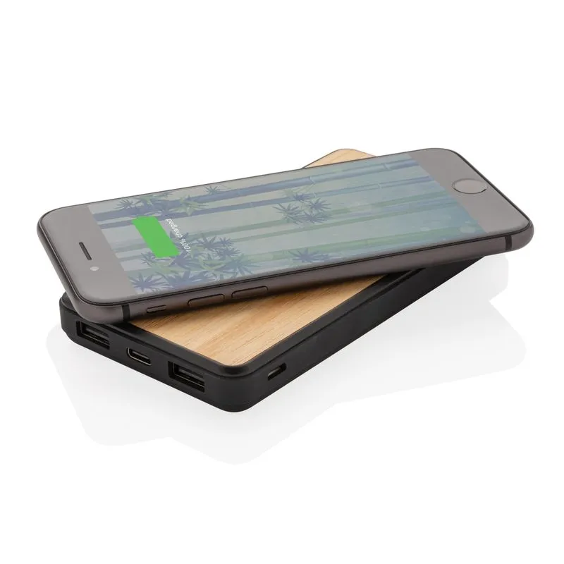 Powerbank 8000 mAh inalámbrico FSC®& RCS Rplastic