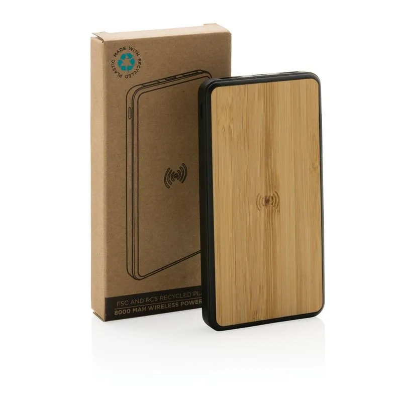 Powerbank 8000 mAh inalámbrico FSC®& RCS Rplastic