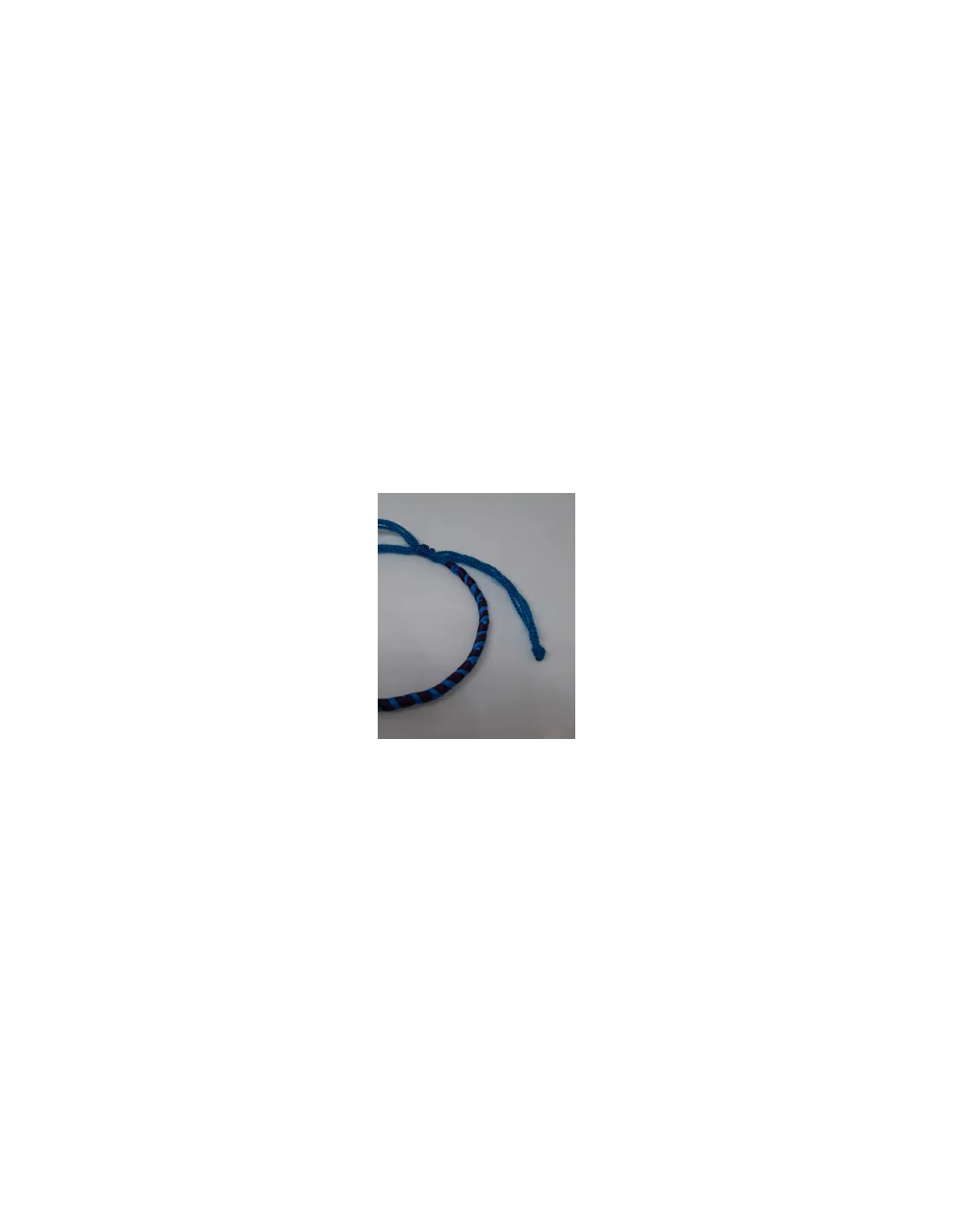 Pulsera De Hilo Doble Azul