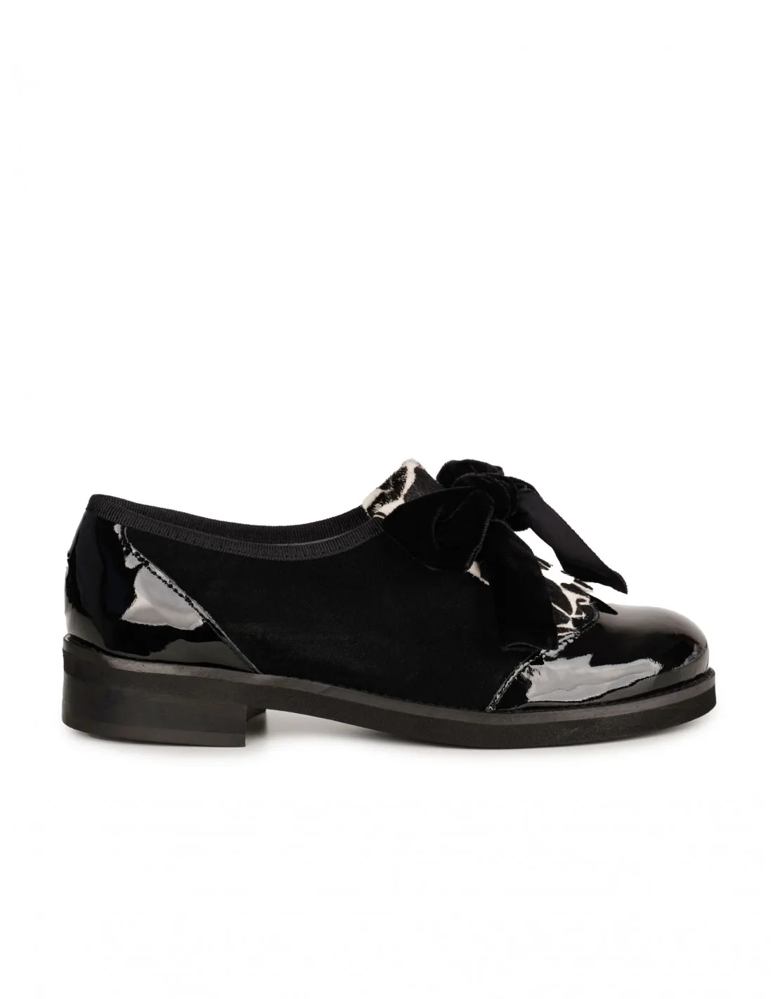 SALONISSIMOS Zapatos Charol Lengüeta Pelo
