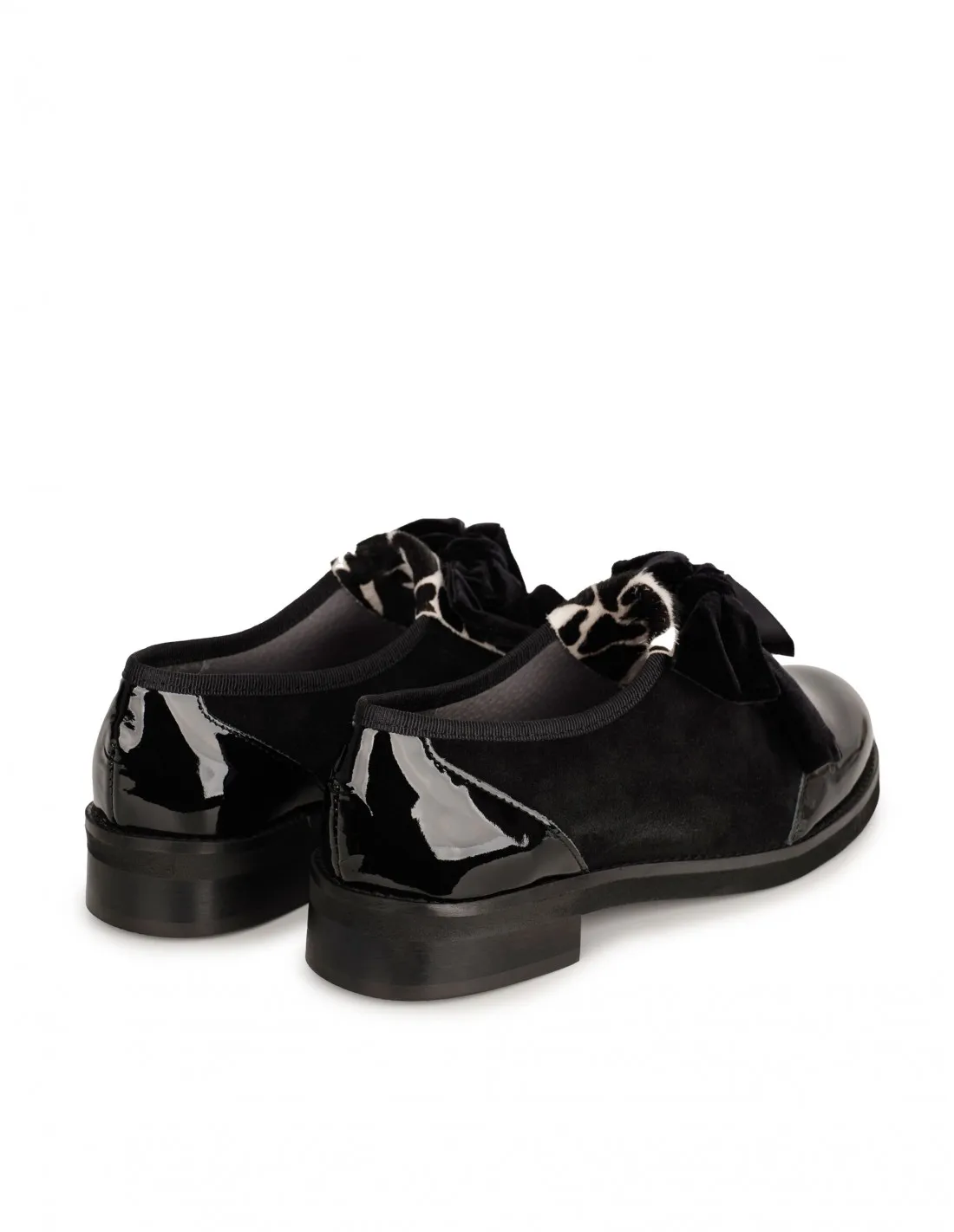 SALONISSIMOS Zapatos Charol Lengüeta Pelo
