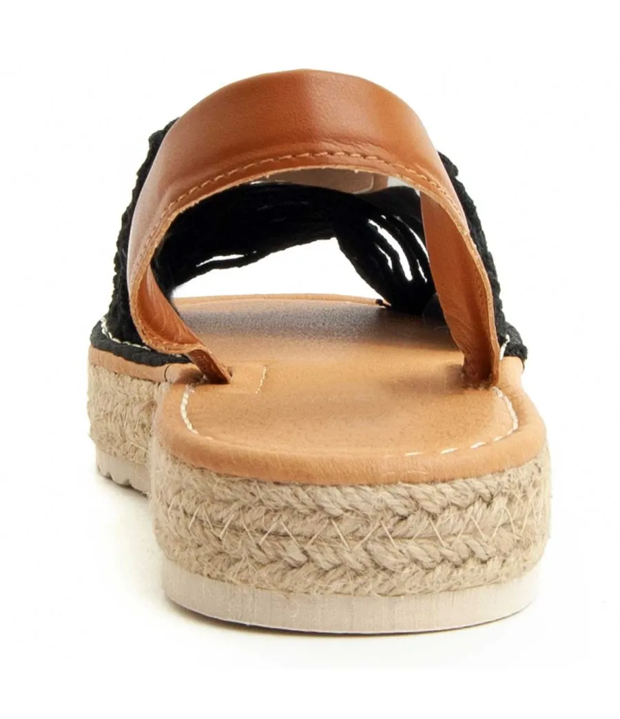 Sandalia Casual Para Mujer.  Montevita  Eivissa  89588 Negro
