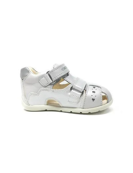 sandalia geox blanca velcro
