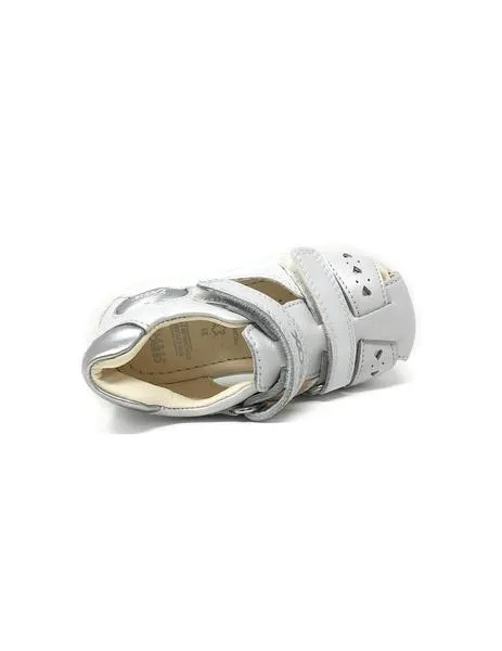 sandalia geox blanca velcro