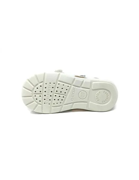 sandalia geox blanca velcro