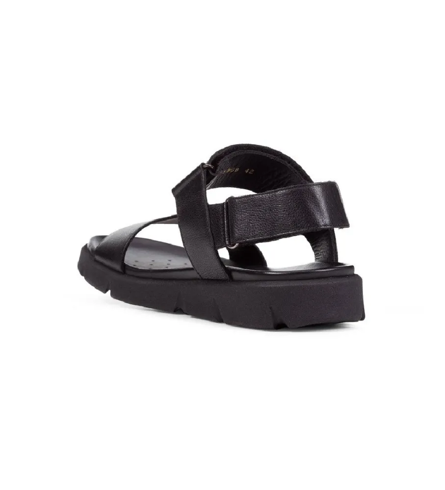 Sandalias de piel U Xand 2S negro