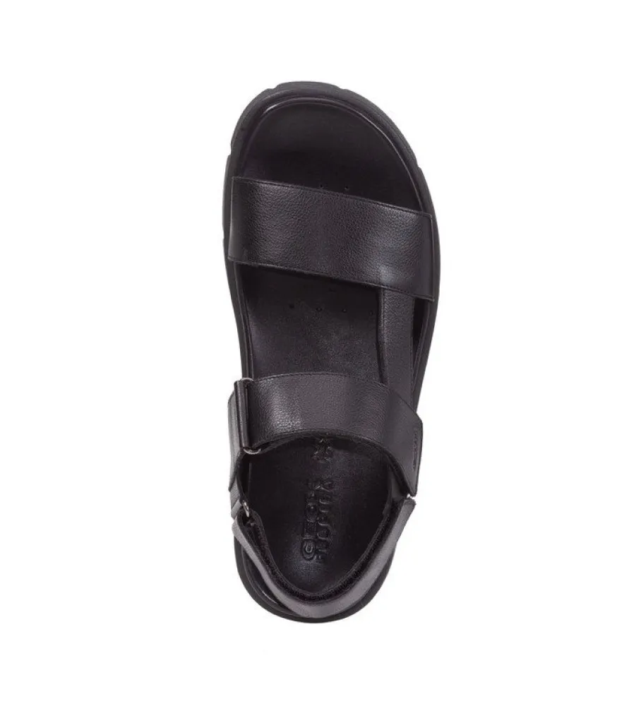 Sandalias de piel U Xand 2S negro