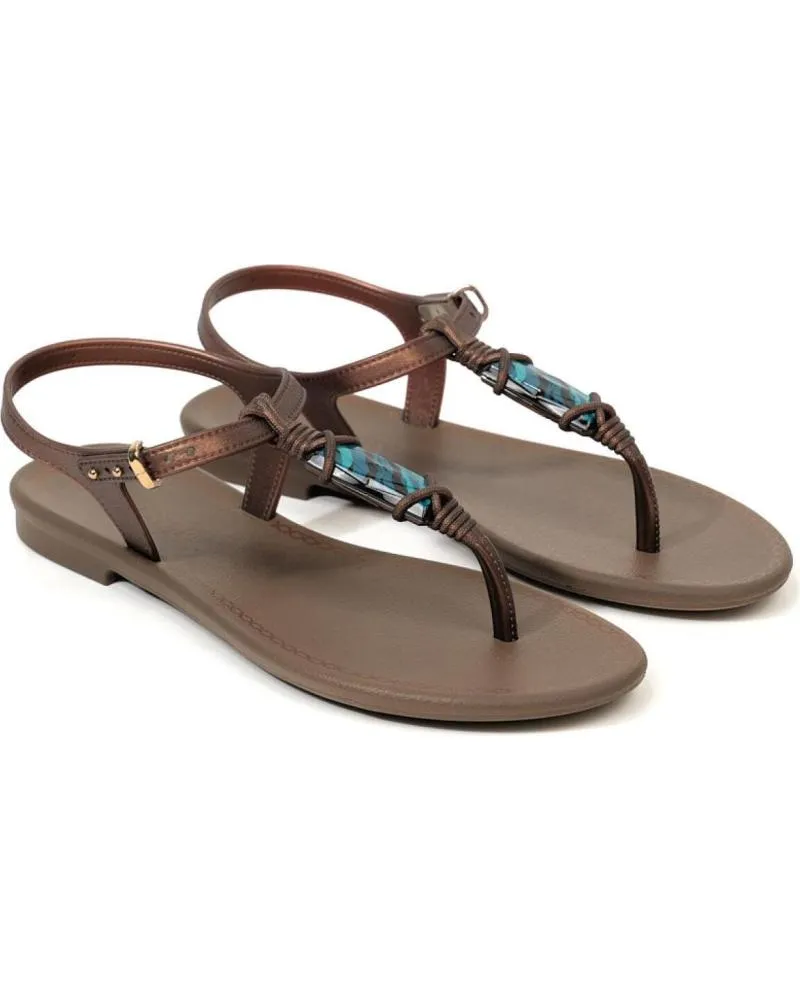 SANDALIAS GRENDHA  DE MUJER 18898AV234 CACAU RUSTICA SAND AD  BRONZE