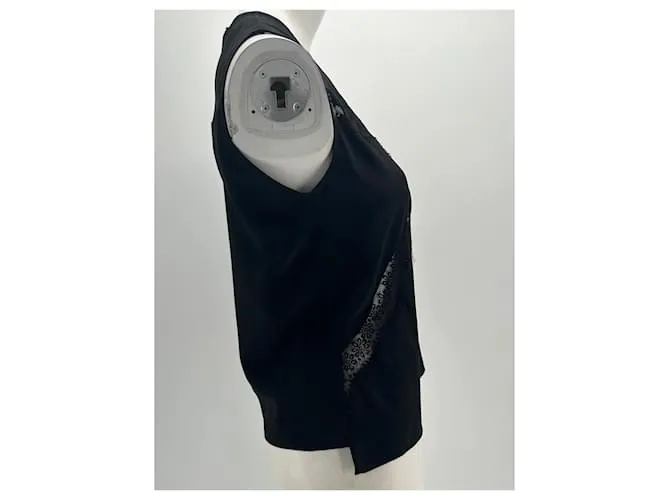 SANDRO TOPS T.05 1 SEDA NEGRO 