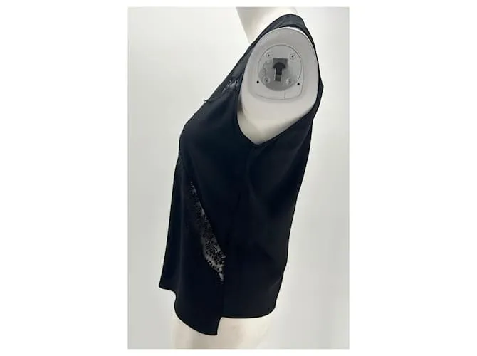 SANDRO TOPS T.05 1 SEDA NEGRO 