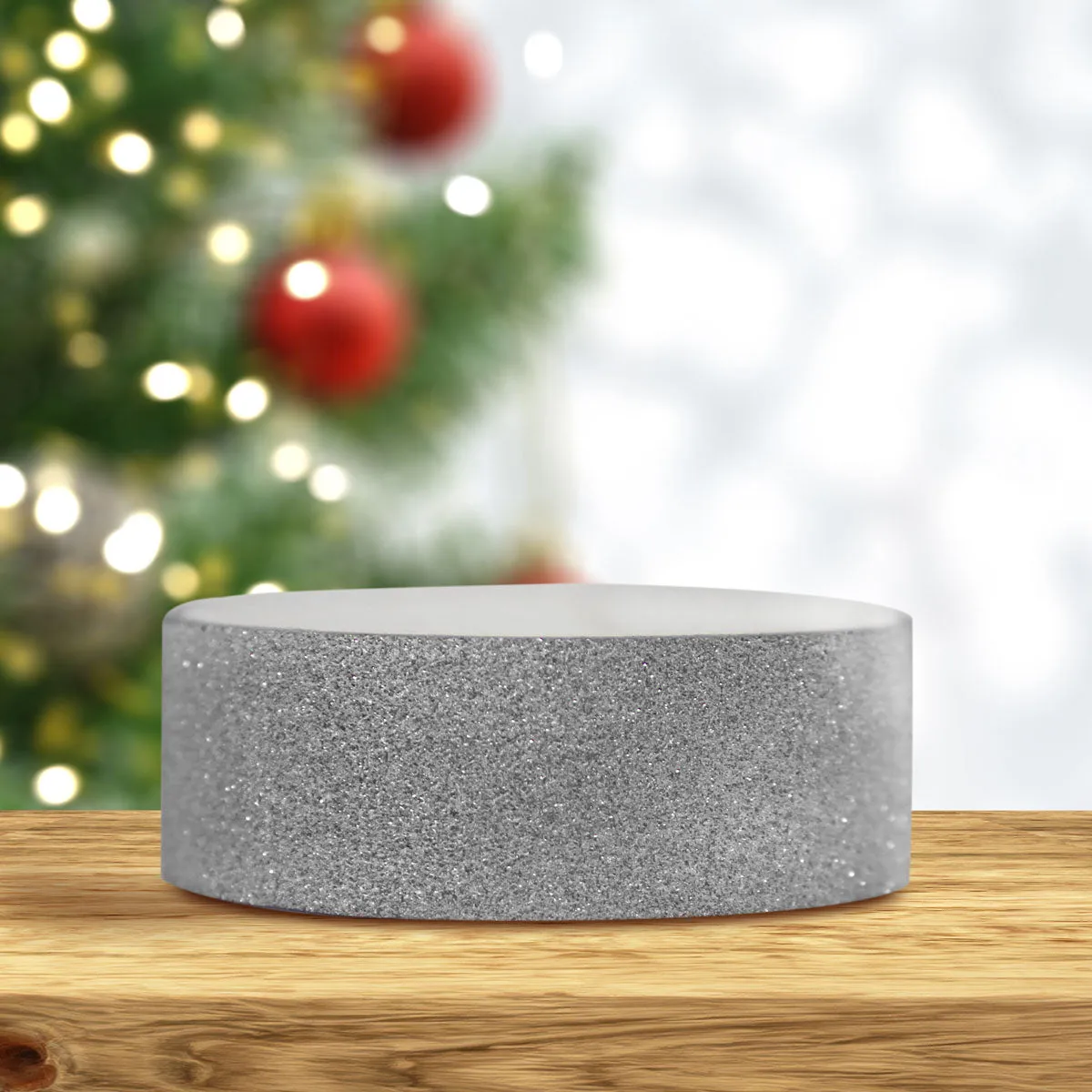 Set de 3 Cintas Adhesivas Decorativas de Navidad, color Plata