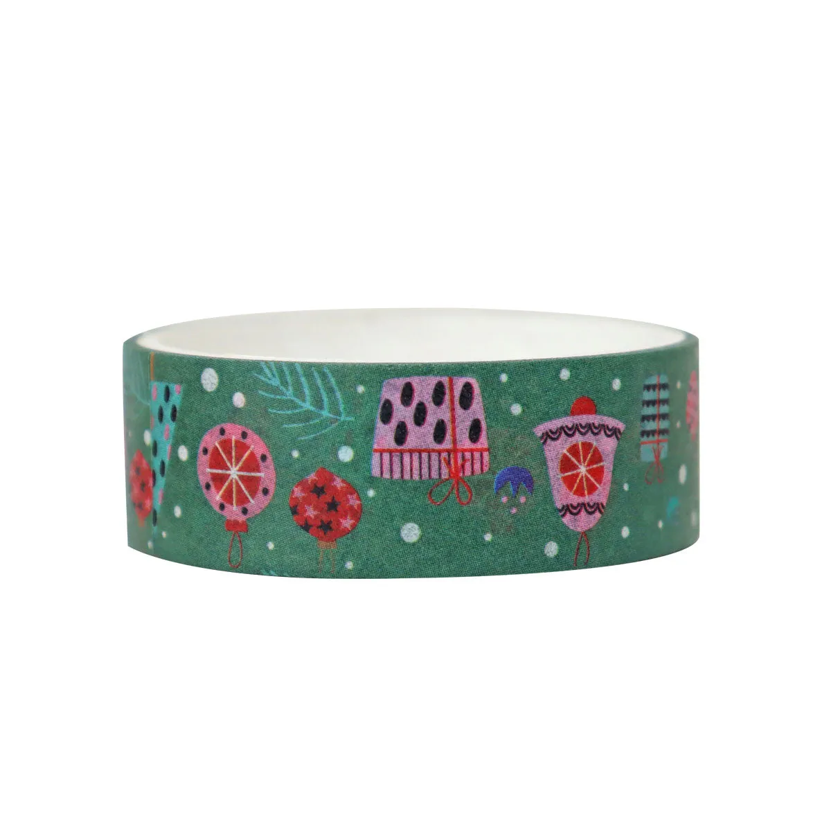 Set de 3 Cintas Adhesivas Decorativas de Navidad, color Plata