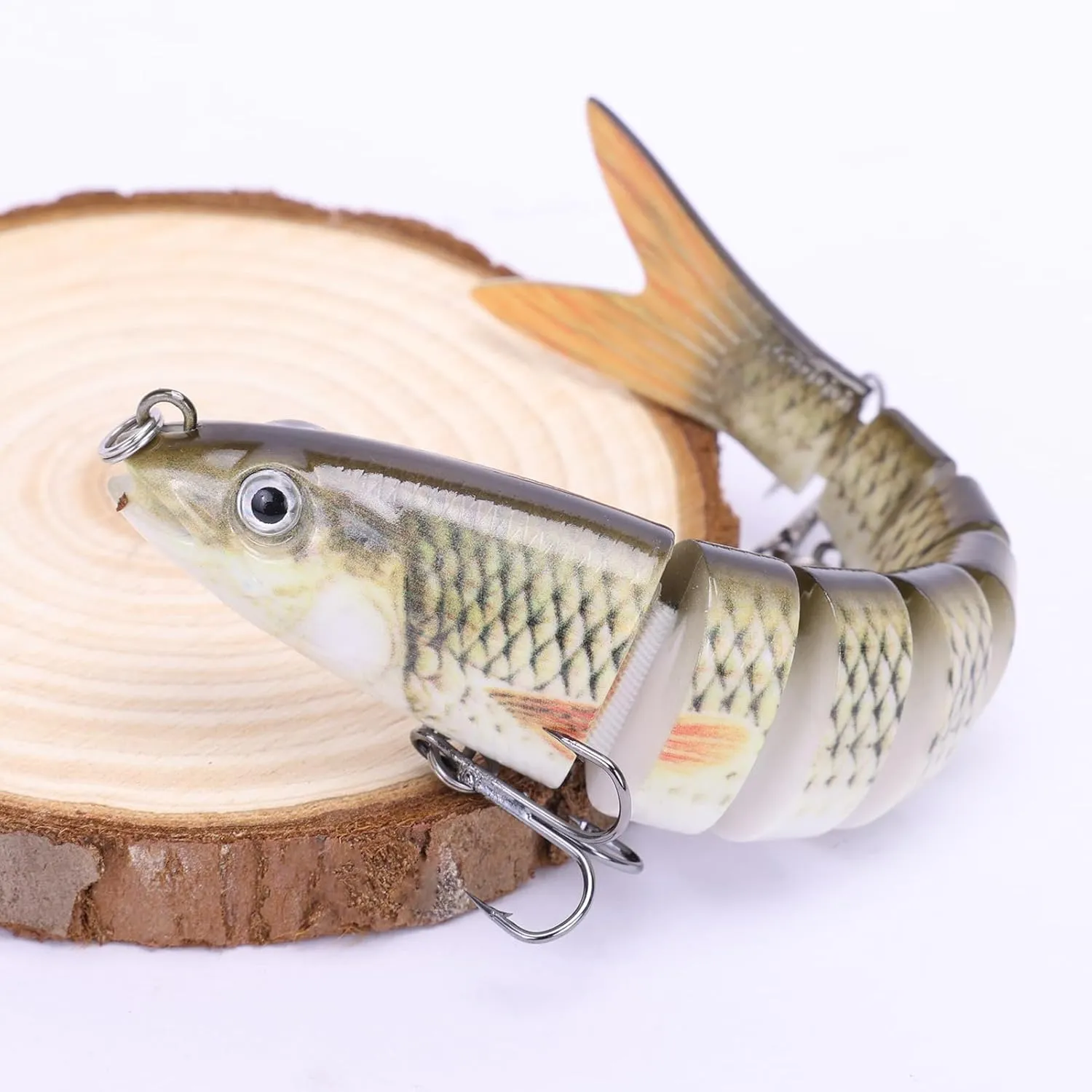 Señuelos de Pesca  Cebos de Pescar Articulados Artificiales Señuelos Spinning  Ideal para Lubina  Trucha y Más  13.7 cm  27 g  M