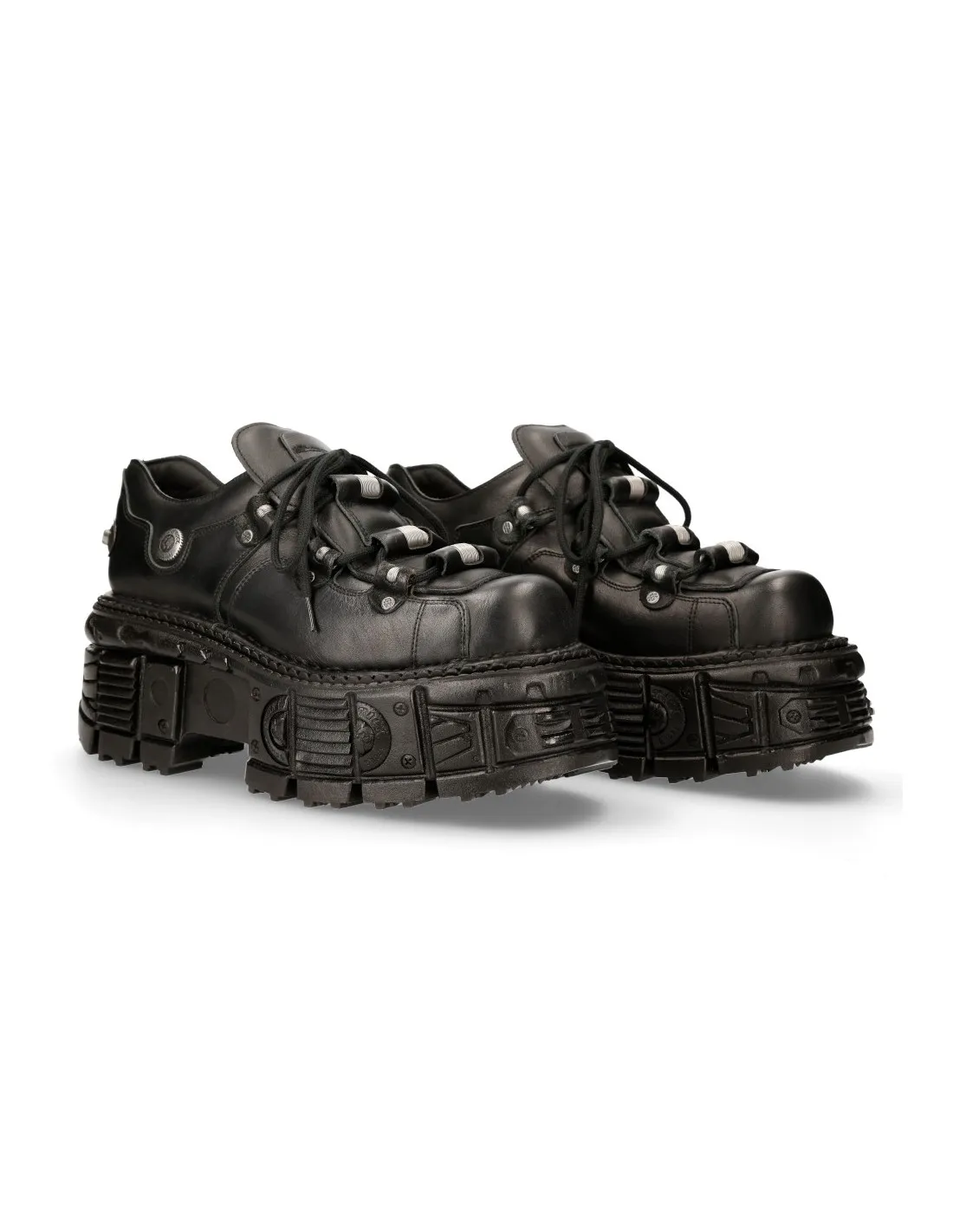 SHOE BLACK IMPERFECT WITH LACES M233C4