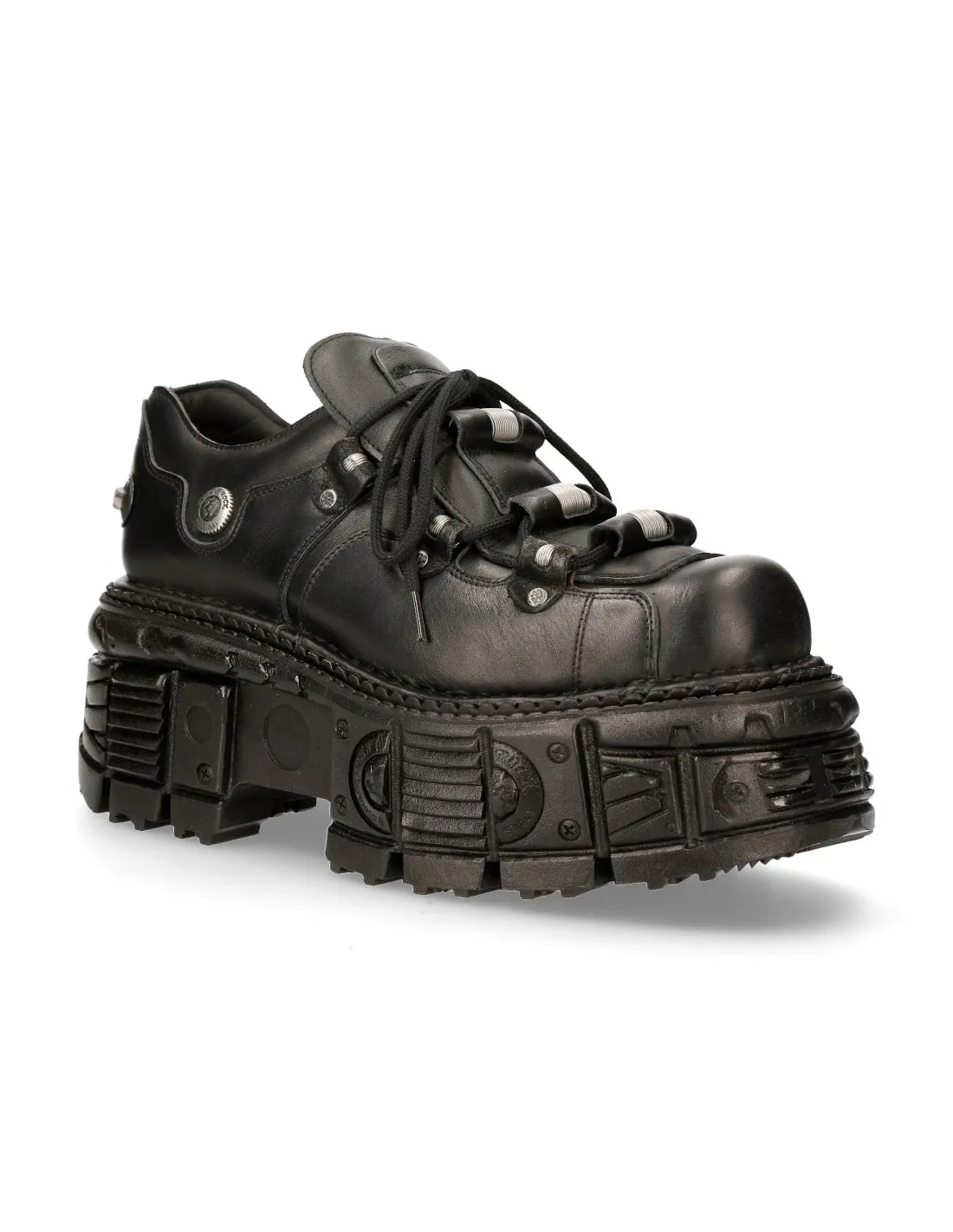 SHOE BLACK IMPERFECT WITH LACES M233C4