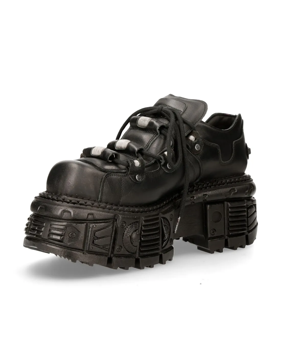 SHOE BLACK IMPERFECT WITH LACES M233C4