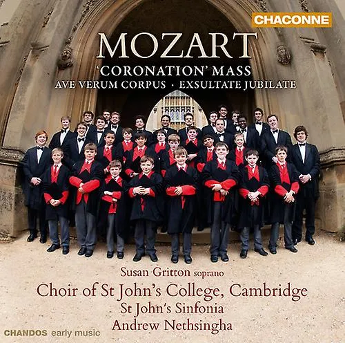 ST. JOHN'S COLLEGE CHOIR, CAMBRIDGE  CORONATION MASS & AVE VERUM CORPUS &  [COMPACT DISCS] USA IMPORT