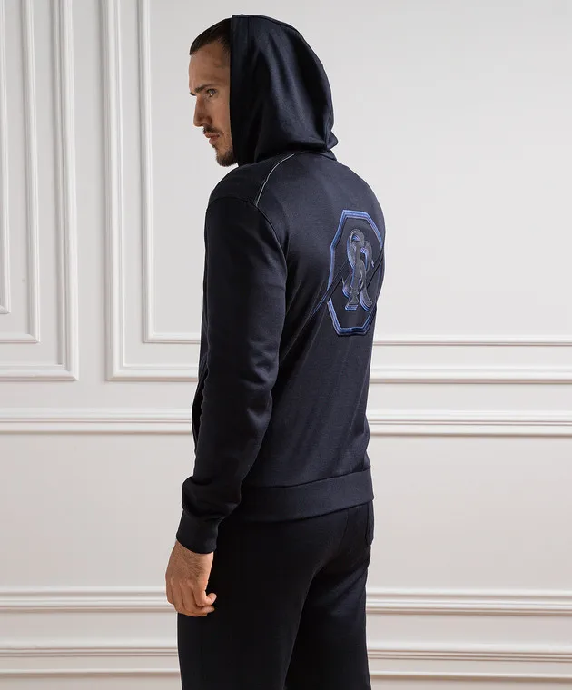 Stefano Ricci Blue sports jacket with a logo