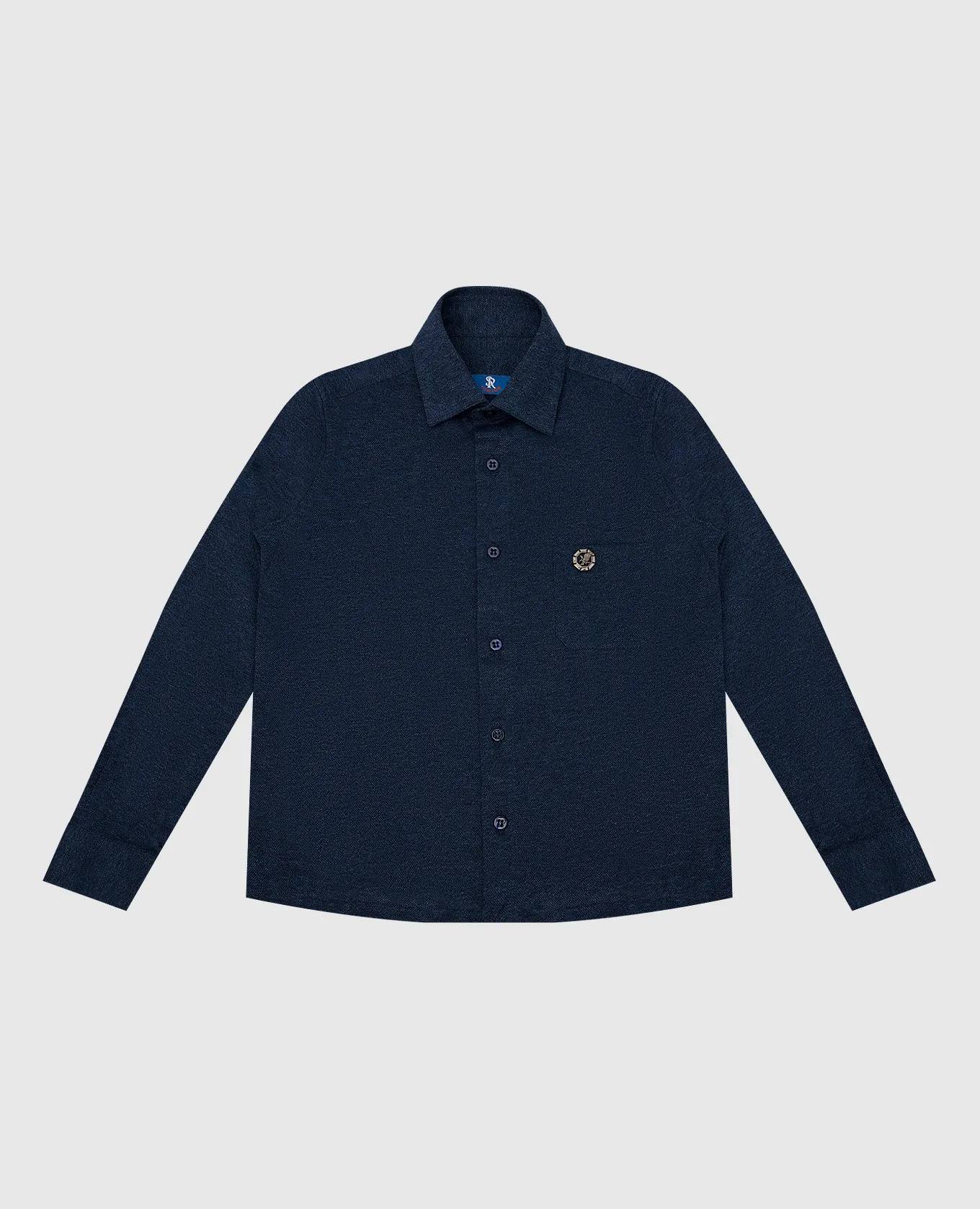 Stefano Ricci Children's blue shirt with logo
