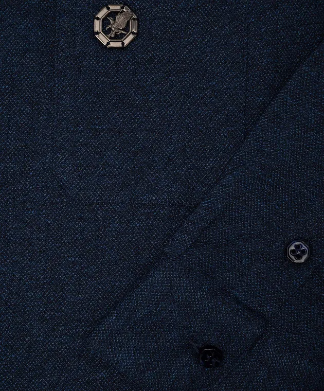 Stefano Ricci Children's blue shirt with logo