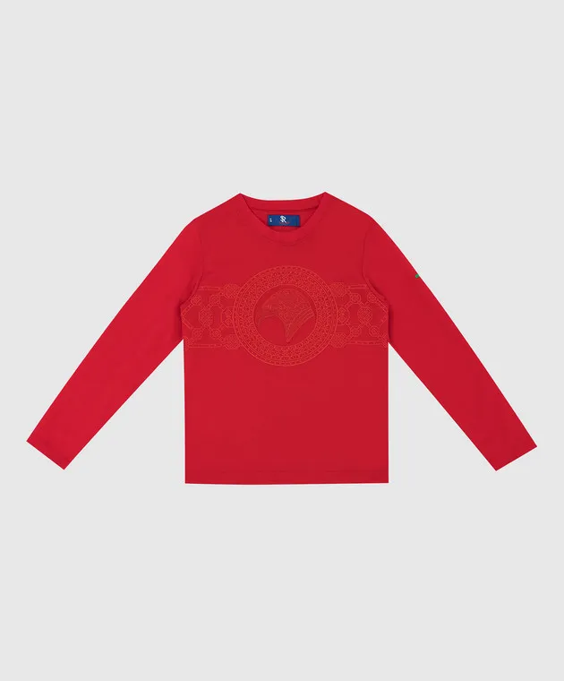 Stefano Ricci Children's longsleeve with logo embroidery