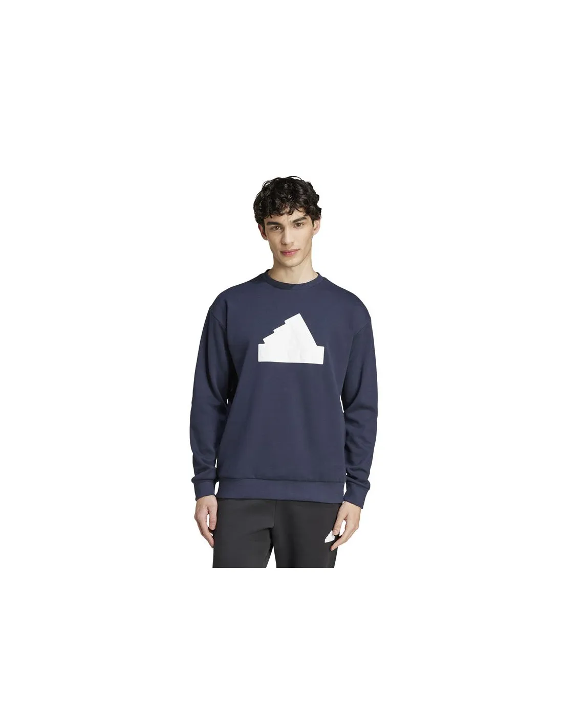 Sudadera adidas Future Icons Bos Crew Hombre Azul