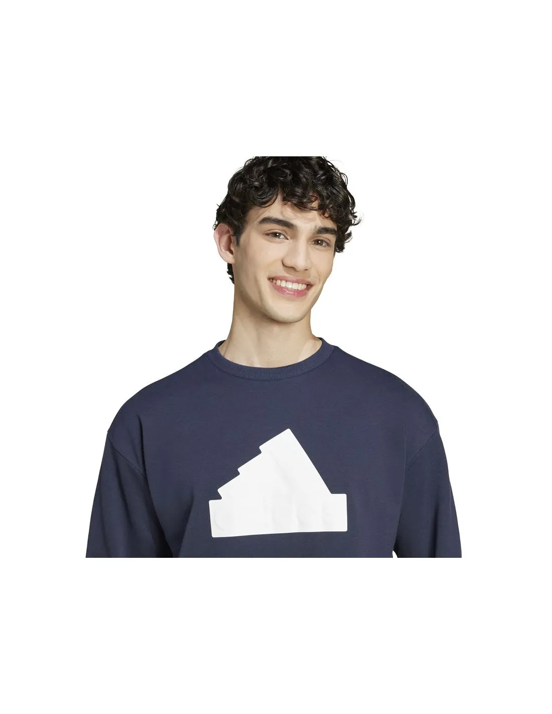 Sudadera adidas Future Icons Bos Crew Hombre Azul
