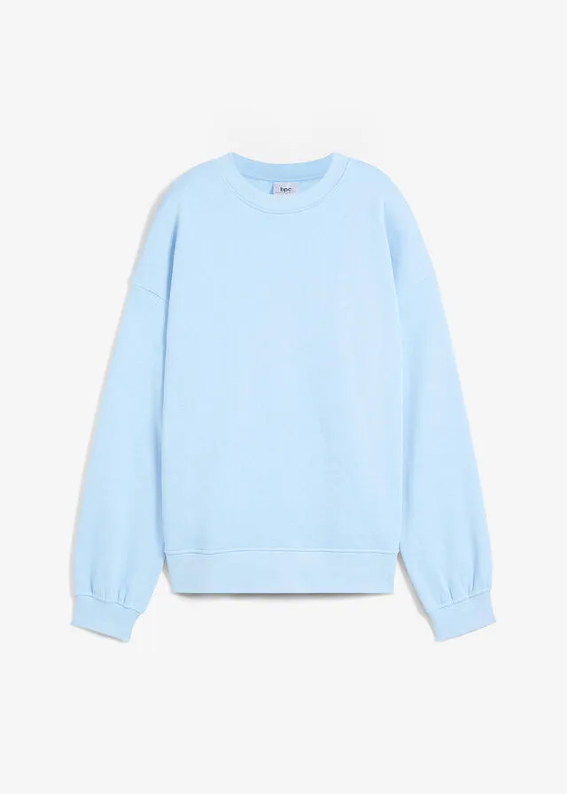 Sudadera con hombros caídos Azul claro
