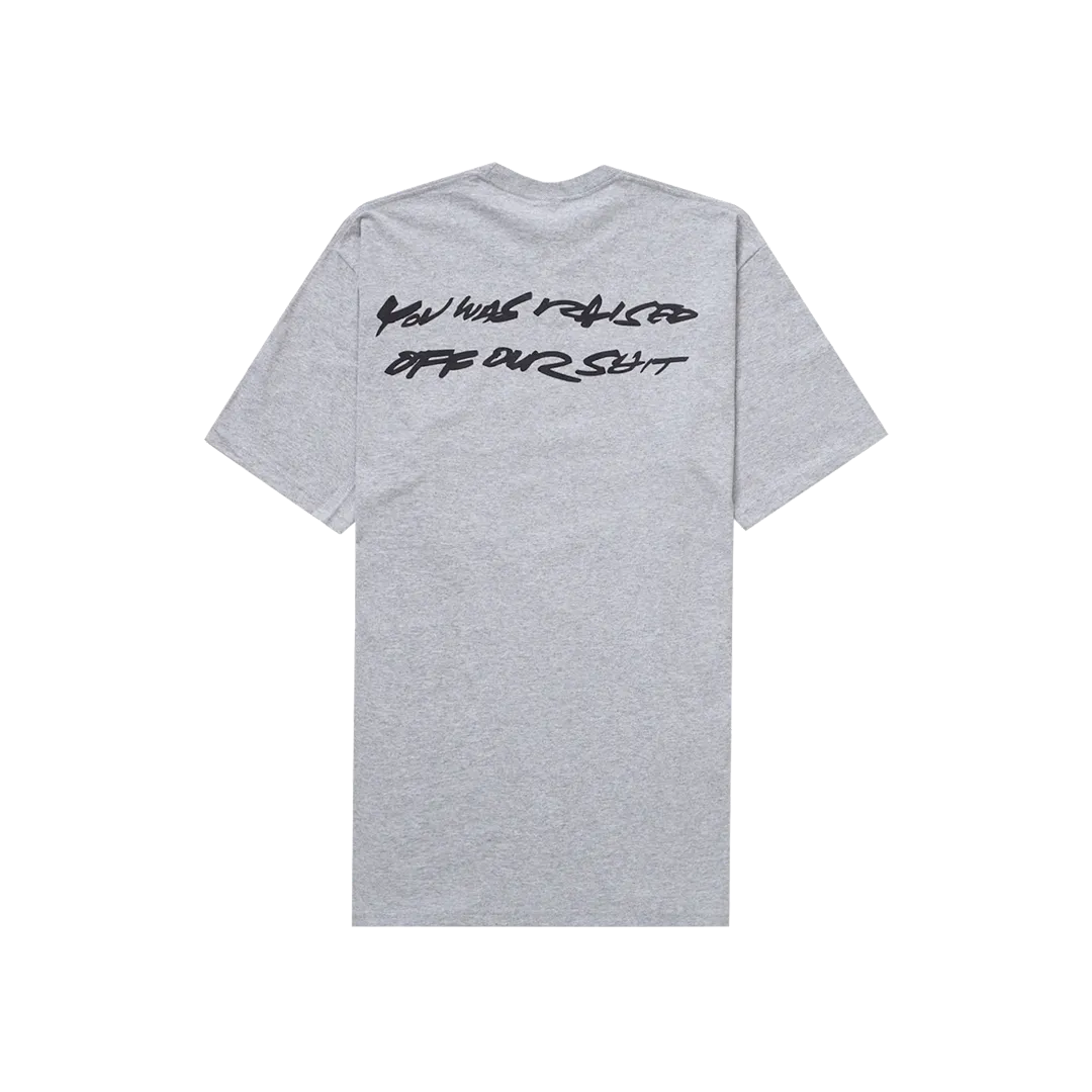 Supreme Futura Box Logo Tee Heather Grey