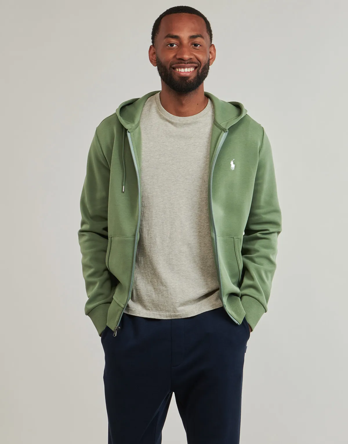 SWEATSHIRT ZIPPE EN DOUBLE KNIT TECH