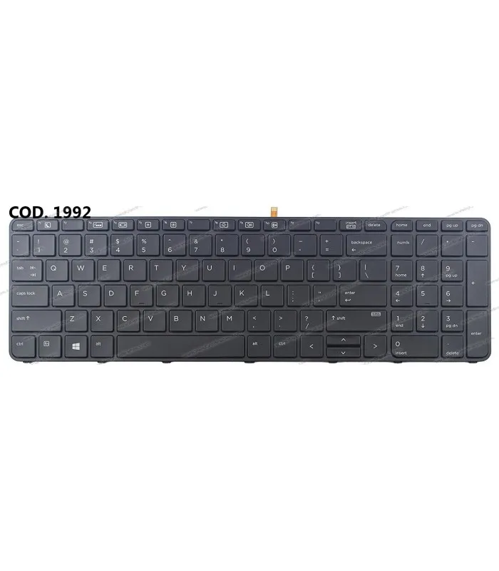 TECLADO HP PROBOOK 450 G0 G1 G2 455 G1 G2 470 G0 G1 G2 G4 SERIES +MARCO BACKLIT 837551001 BK US ORIG.