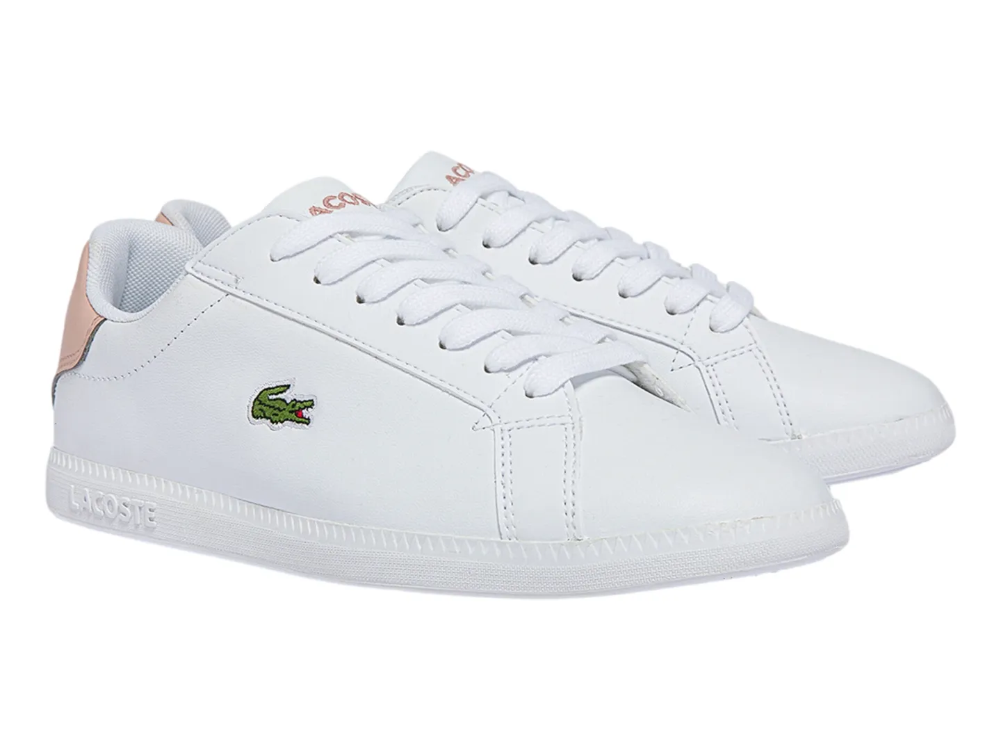 Tenis Lacoste Graduate  Blanco Para Mujer