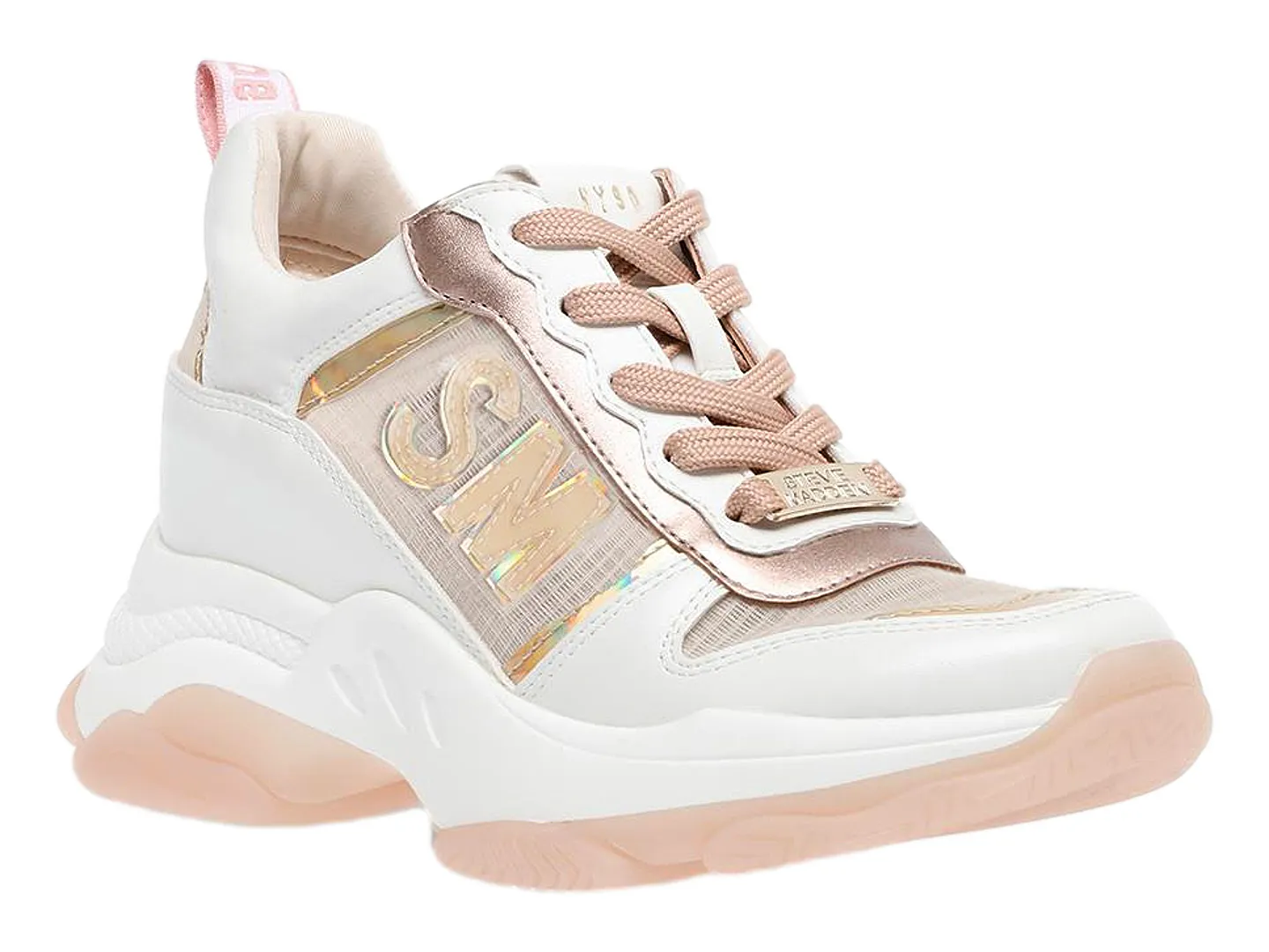 Tenis Steve Madden Motorcity Rosa Para Mujer