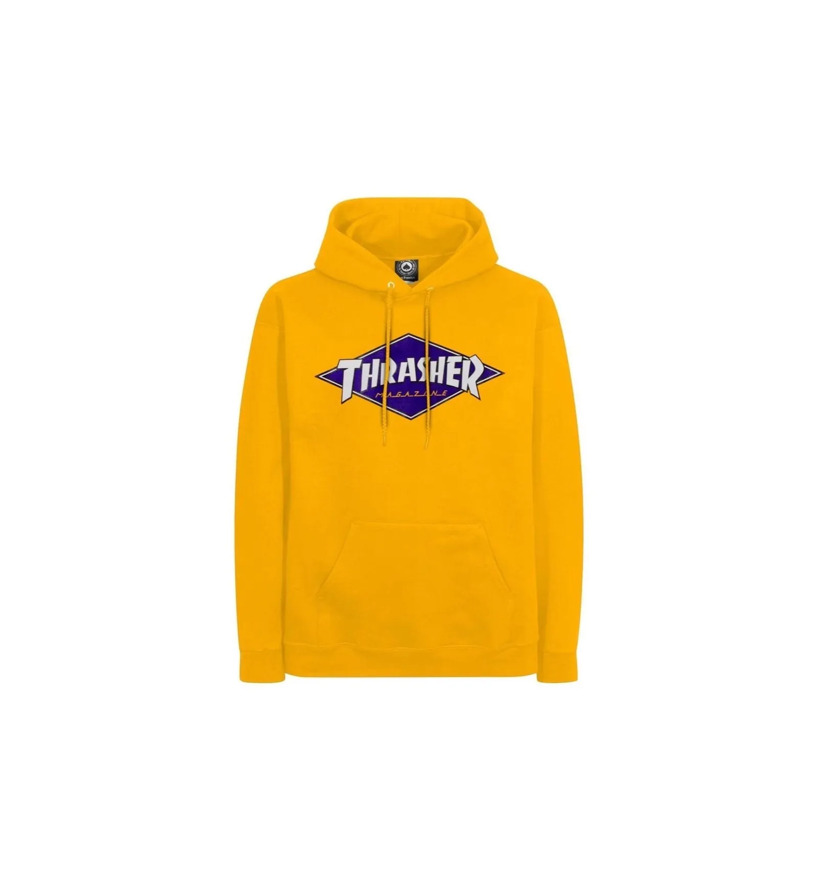 THRASHER DIAMOND LOGO HOOD GOLD