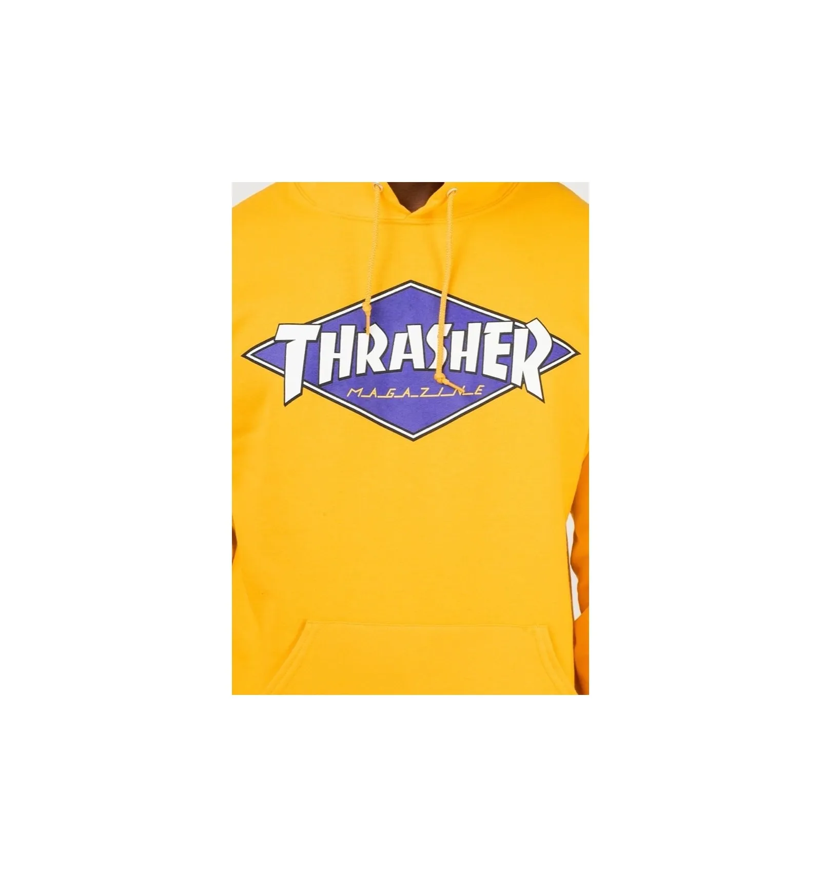 THRASHER DIAMOND LOGO HOOD GOLD