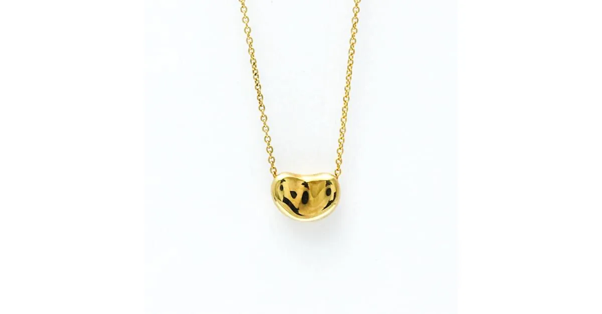 Tiffany & Co Collar colgante Tiffany Bean en oro amarillo Dorado 