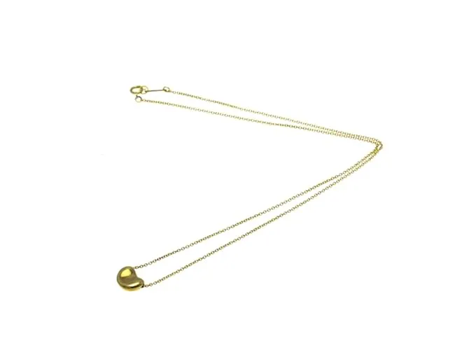 Tiffany & Co Collar colgante Tiffany Bean en oro amarillo Dorado 