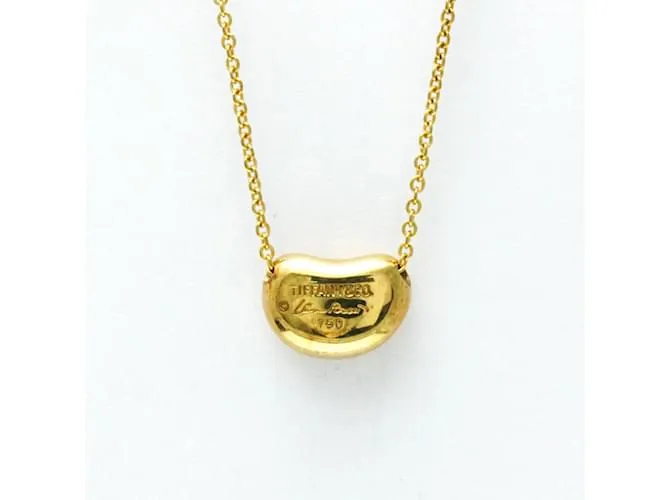 Tiffany & Co Collar colgante Tiffany Bean en oro amarillo Dorado 