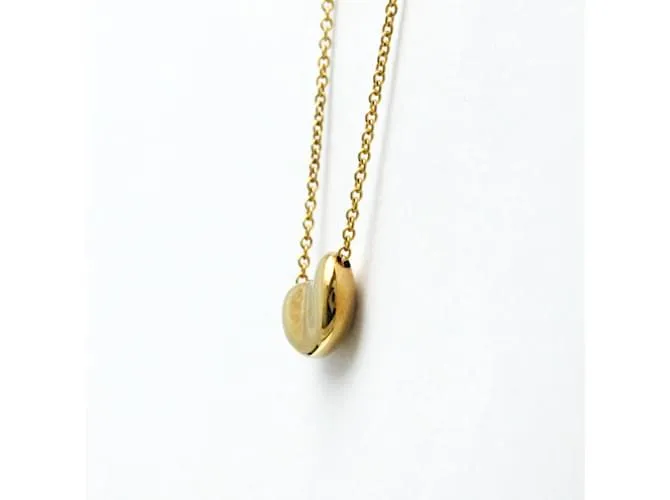 Tiffany & Co Collar colgante Tiffany Bean en oro amarillo Dorado 