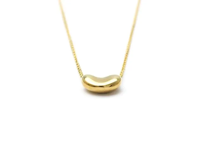 Tiffany & Co Collar colgante Tiffany Bean en oro amarillo Dorado 