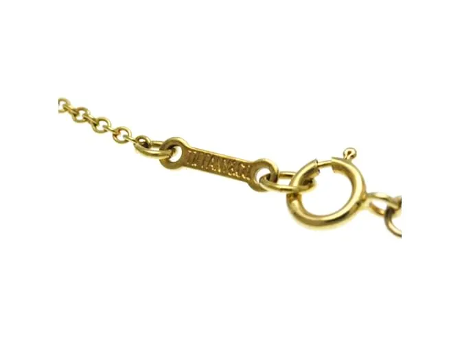Tiffany & Co Collar colgante Tiffany Bean en oro amarillo Dorado 