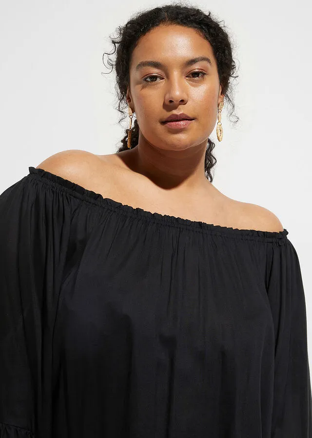 Túnica de playa Negro