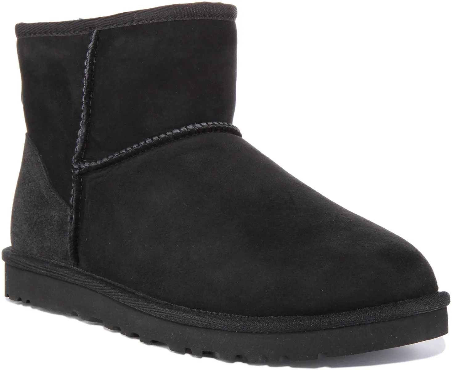Ugg Classic Mini Mini bota de piel de oveja de ante para hombre en gris oscuro