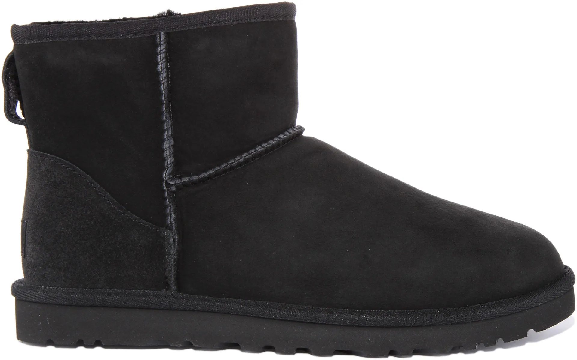 Ugg Classic Mini Mini bota de piel de oveja de ante para hombre en gris oscuro