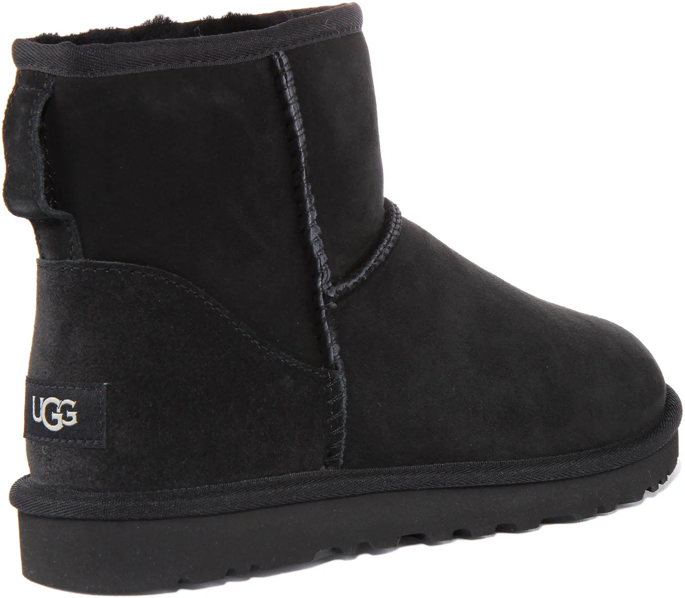 Ugg Classic Mini Mini bota de piel de oveja de ante para hombre en gris oscuro