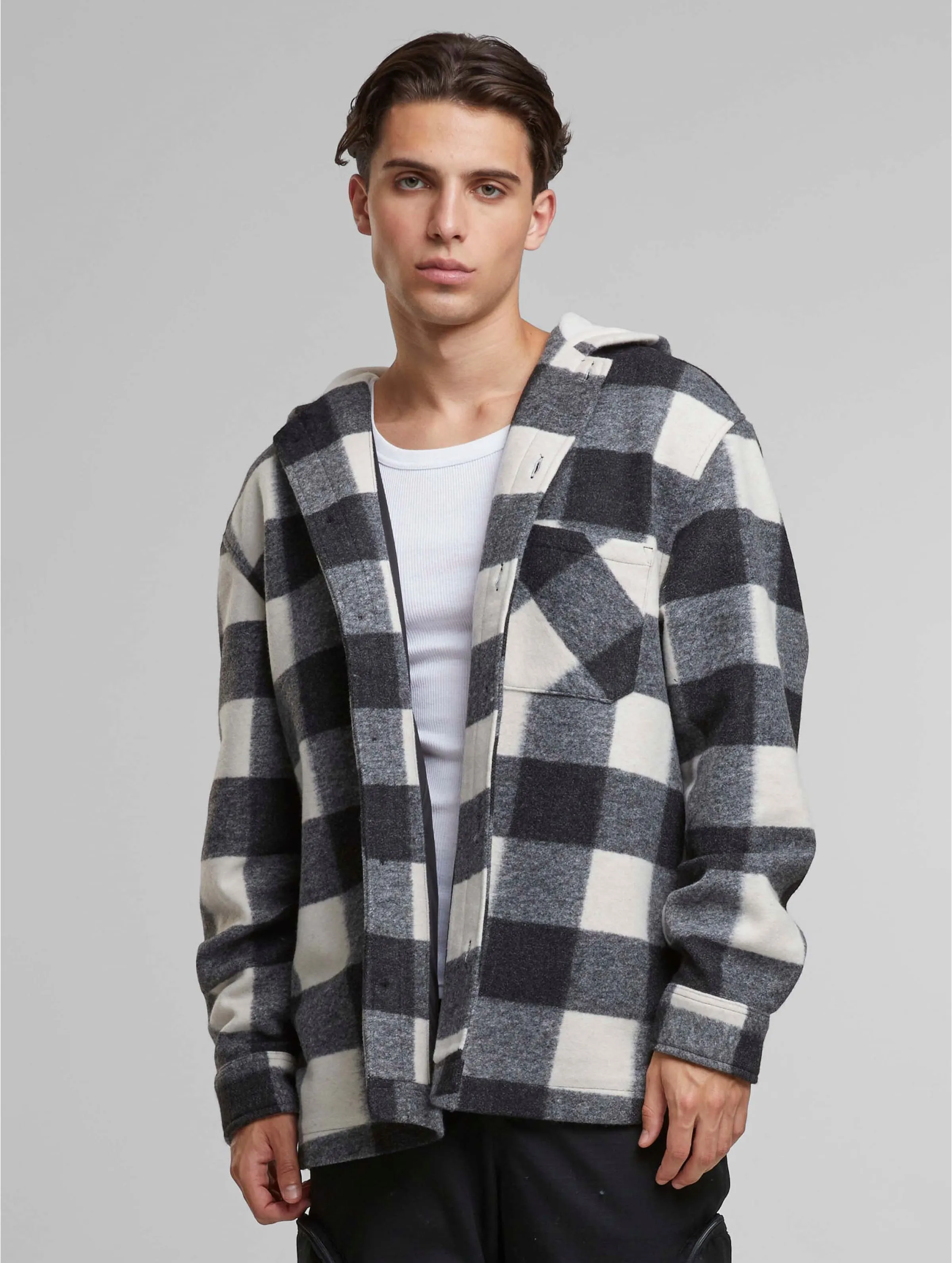 Urban Classics Big Check With Hood