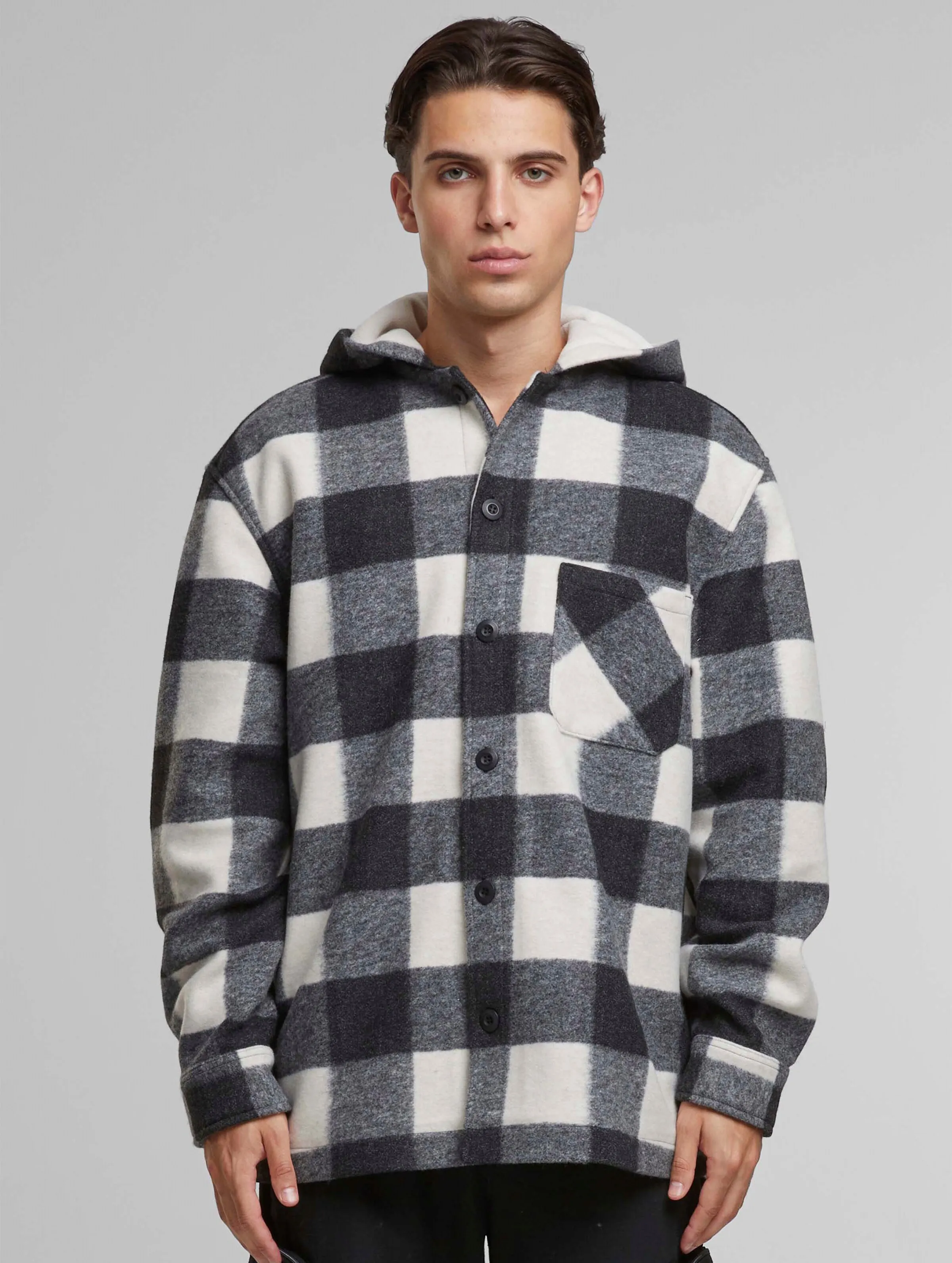 Urban Classics Big Check With Hood